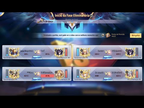 🔴QUARTAS DE FINAIS DO JAMIEL  DANTE VS GOJUANES - SAINT SEIYA AWAKENING