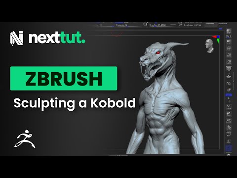 Zbrush Tutorial for Beginners Sculpting Vampire Kobold Part 1 Nexttut