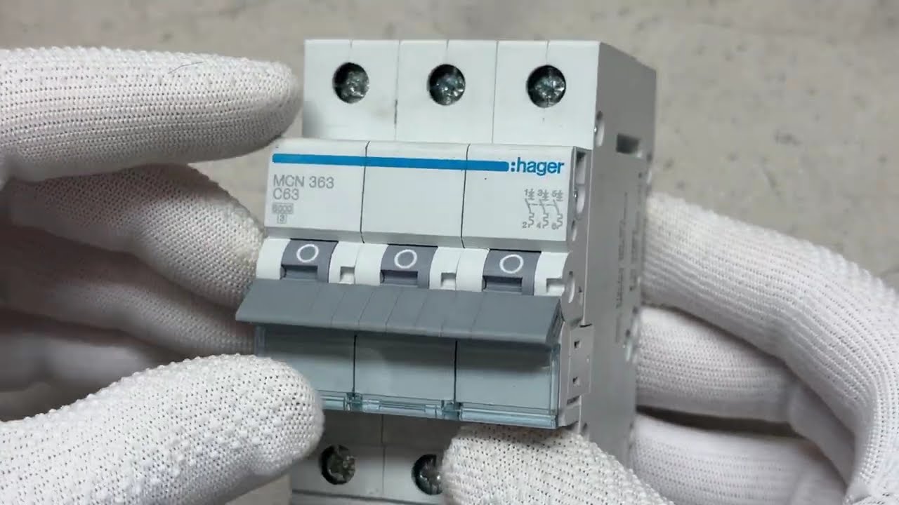 Автоматичний вимикач Hager MCN363 С 3p 63А