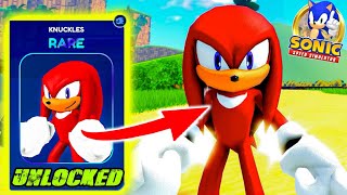 HOW TO UNLOCK KNUCKLES FAST! (ROBLOX SONIC SPEED SIMULATOR)