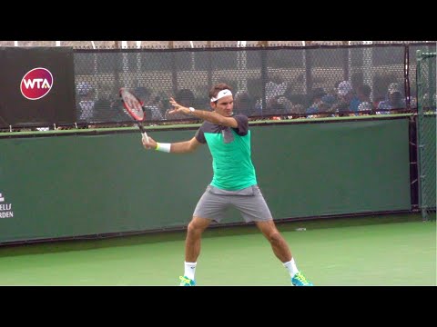 Roger Federer Forehand Slow Motion - Ultimate ATP Modern Tennis Forehand Technique?