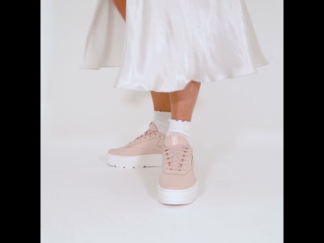 REEBOK CLUB C DOUBLE GEO BEIGE | Courir.com