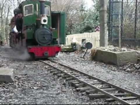 Lady Pauline running on the dragon minature railway
