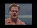 Intercontinental Championship match: Chris Benoit vs. Chris Jericho. Rematch from Backlash 2000. WWE