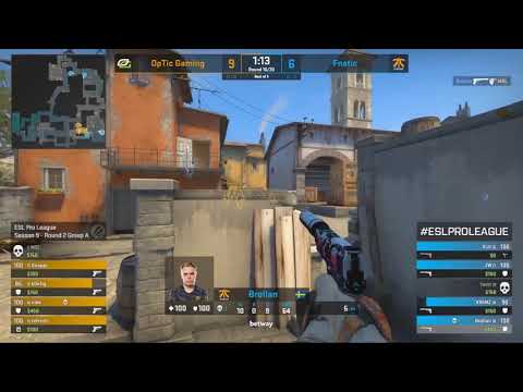 Optic Vs Fnatic game 1 (Inferno) ESL Pro League S9 - CS:GO (1080p60)
