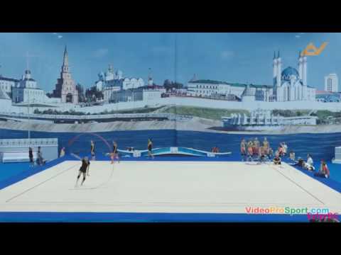 Margarita Mamun Ribbon Training 2 - WC Kazan 2016