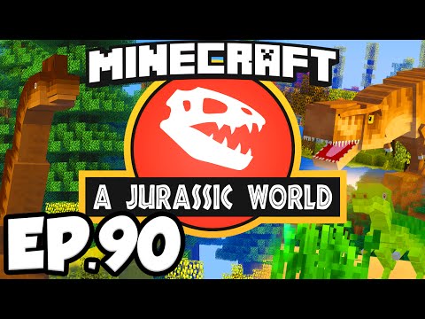 TheWaffleGalaxy - Jurassic World: Minecraft Modded Survival Ep.90 - GROWING DINOSAURS!!! (Dinosaurs Modpack)