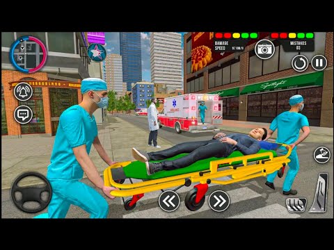 mini ambulance driving simulator game - emergency ambulance rescue 3d android gameplay - ambulance