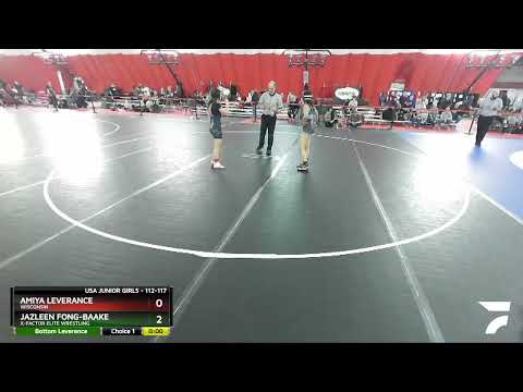 112-117 Lbs 3rd Place Match - Amiya Leverance, Wisconsin Vs Jazleen Fong-Baake, X-Factor Elite Wre