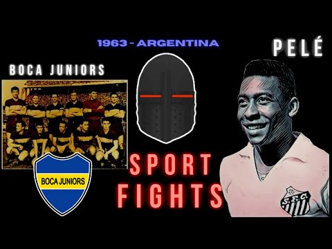 SANTOS DE PELÉ X BOCA JUNIORS - FINAL DA COPA LIBERTADORES -1963