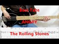The Rolling Stones - Angry (BASS COVER TABS)
