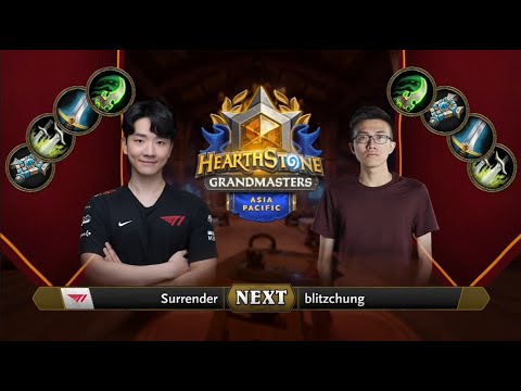 Surrender vs blitzchung | 2021 Hearthstone Grandmasters Asia-Pacific | Top 4 | Season 1 | Playoffs
