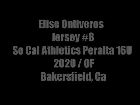 2020 Elise Ontiveros Softball Skills Video (Hitting) So Cal Athletics Peralta 16U