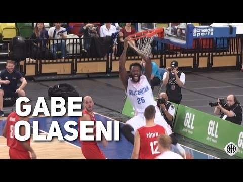 Gabe Olaseni Drops 17 Points on 8/8 Shooting! GB vs Hungary Eurobasket 2017 Qualifier