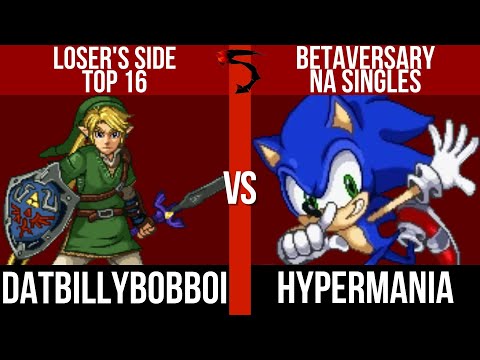 Betaversary NA: Datbillybobboi (Waluigi, Link) vs HyperMania (Sonic) - SSF2 Losers Top 16