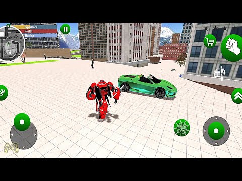 Real Rope Car Robot Transformation Hero Game #3 - Android Gameplay