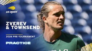 LIVE | Alexander Zverev and Taylor Townsend | Practice Session | 2026 US Open
