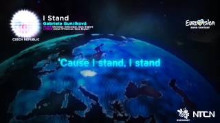 Gabriela Gunčíková-I stand (Czech Republic) Eurovision 16 Lyrics