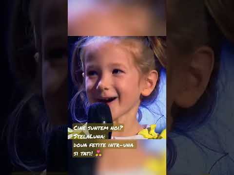 🌟🌛 #StelaLuna - două fetițe într-una și tati! 👩‍❤️‍👩 #romaniiautalent #stela #luna #galgalgal