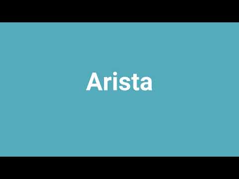 'Arista' Meaning and Pronunciation