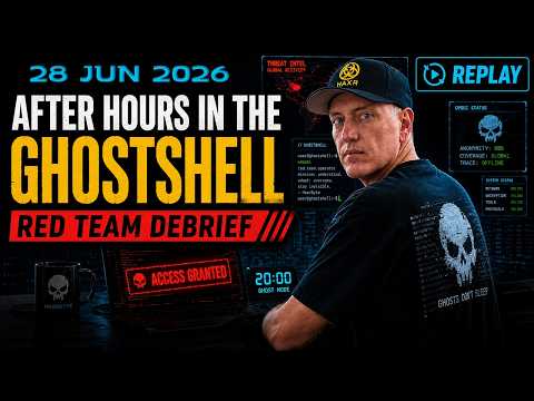AH-001: After Hours in the GhostShell — Red Team Debrief | 2026-06-28