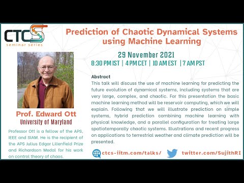 Critical Transitions in Complex Systems - Talk by Prof. Edward Ott