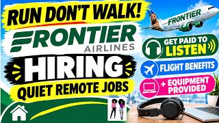 Frontier Airlines Careers Explained + Remote Listening Jobs You Can Apply For