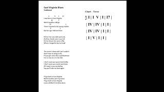 East Virginia Blues - Play Along - Key of G