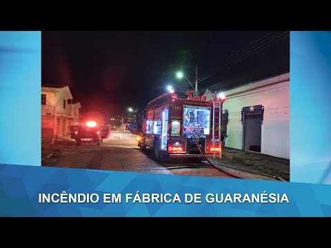 Incêndio destrói fábrica de macarrão durante a madrugada em Guaranésia (MG)