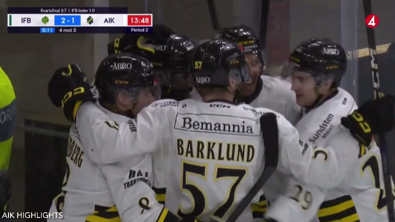 Björklöven - AIK | Hockeyallsvenskan 2024/25 Kvartsfinal 2:7