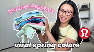 LULULEMON SPRING HAUL 💸 I caved… these new colors are EVERYTHING (candy cloud, matcha magic??)
