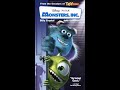 Opening Closing To Monsters Inc 2002 VHS