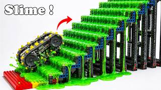 Many Slime Stair Levels for LEGo Tracked Vehicle Climb | Smart Lego