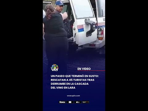 Un paseo que terminó en susto: rescatan a 45 turistas tras derrumbe en la Cascada del Vino