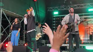 Hillsong UNITED Europe 2023: WHOLE HEART &amp; Announcement Joel Houston - Open Air in Leipzig, Germany