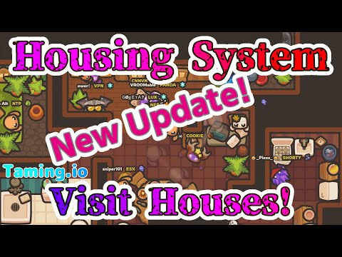 Taming.io – NEW UPDATE: Visit Houses and Craft Items with Blueprints!