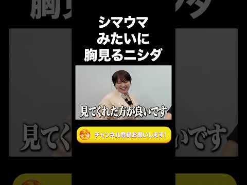 社会文化学科 シマウマみたいに女性の胸見るニシダ【ラランド切り抜き】#shorts