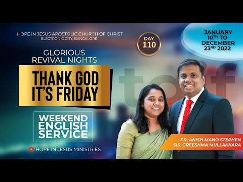 Day 110 || TGIF || Face to Face Encounter - Loneliness Part 5 || Glorious Revival Nights -Season 2