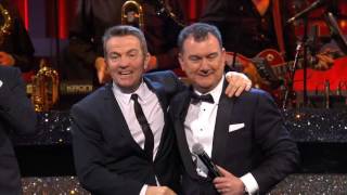 Aiden Kent Sings with Bradley Walsh  At The London Palladium