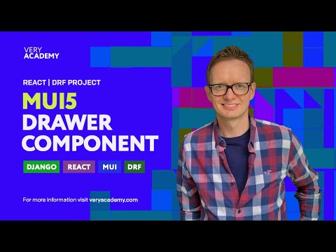 Full Stack React Django DRF Project | Primary Drawer Component MUI5 thumbnail