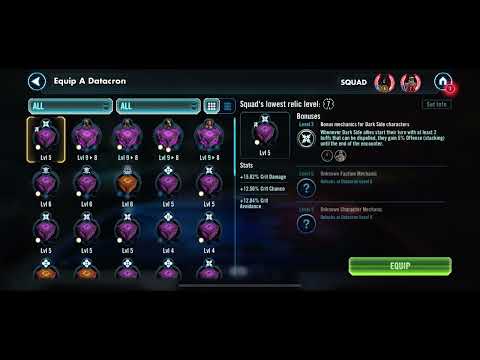 SWGOH - solo SLKR and SEE vs preloaded Zorii