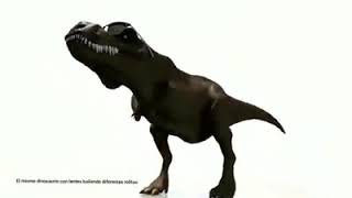 T-Rex dancing with amazing alarm song (morning flower)