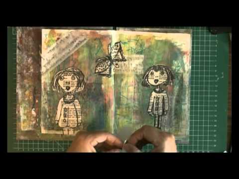 Kwakken en Plakken, Mixed media en Art journaling - Trompke - 03