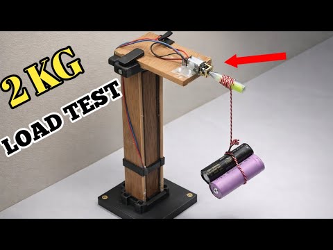 Gear Motor Power Test - Heavy Load Lifting Experiment