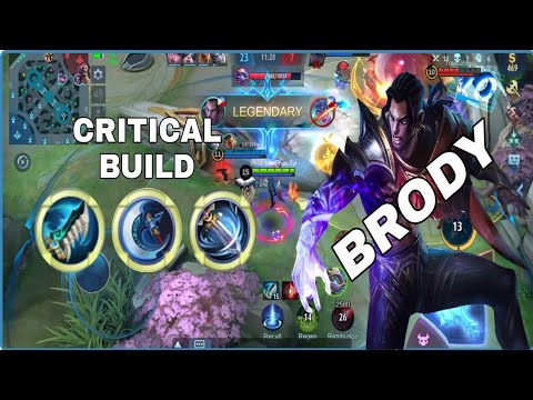 CRITICAL DAMAGE | CORE BRODY BEST BUILD 2021 | MLBB