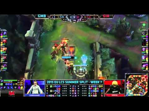 GMB vs GIA EU LCS Summer Split 2015 - WEEK 7 D2 | Gambit Gaming - Giants Gaming