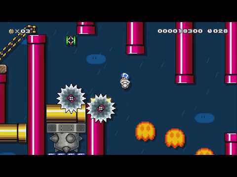 [AUTO] Mario's Rainbow Pipeway by Cattack - Super Mario Maker 2 - No Commentary 1by