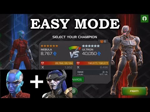 Nebula vs Act 5 Ultron Boss | Marvel Contest of Champions