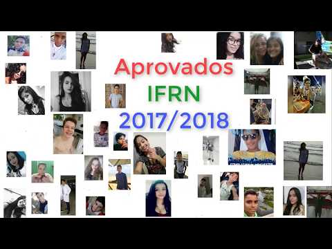 IFRN 2017/2018 - Aprovados AprendaCalcular - Exame de seleção