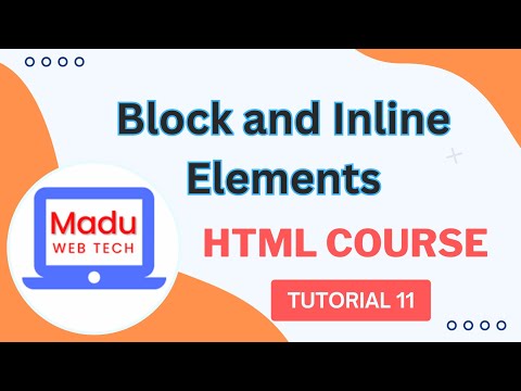 Html Block And Inline Elements Html Course Tutorial 11